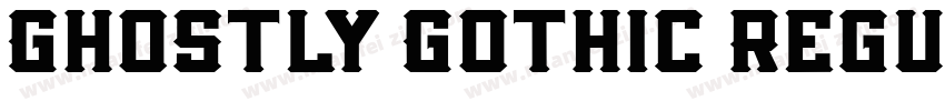 Ghostly Gothic Regul字体转换